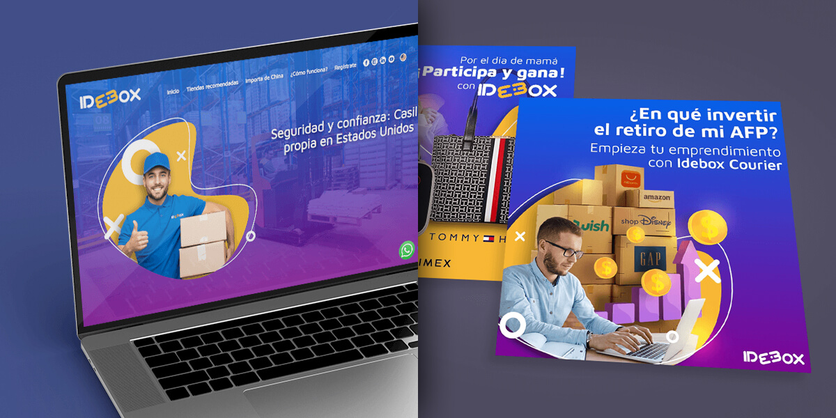 Diseño web y diseño de post realizado para Idebox