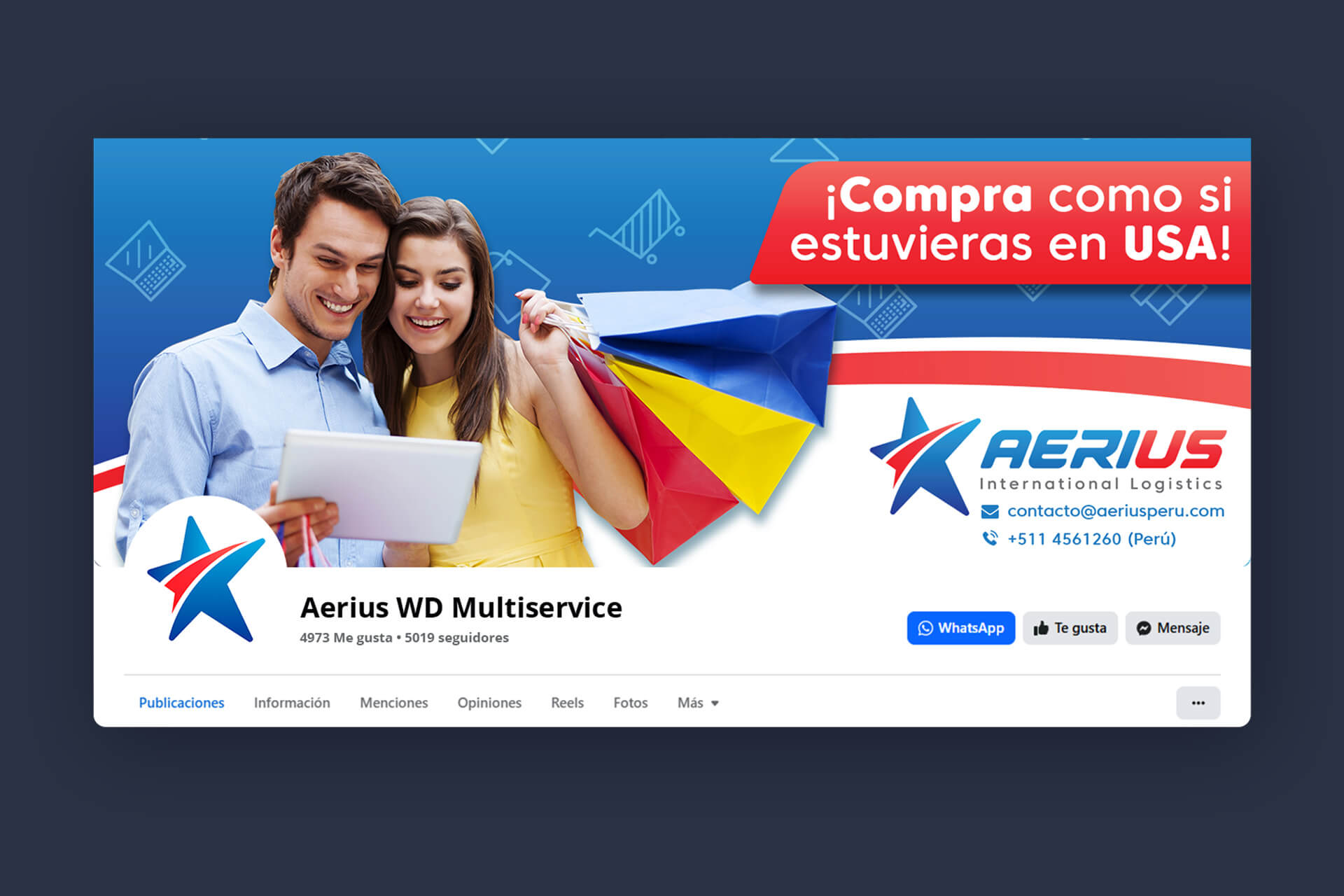Diseño de portada para Facebook