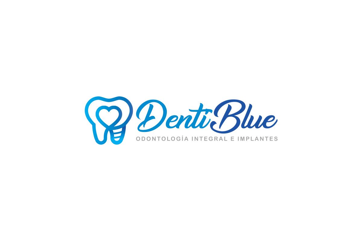 Diseño de logotipo para consultorio dental Dentiblue