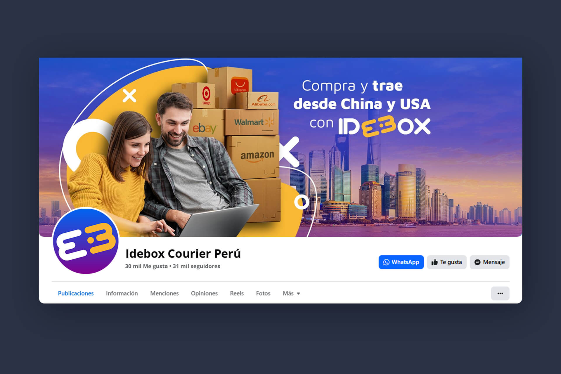 Diseño de portada para Facebook