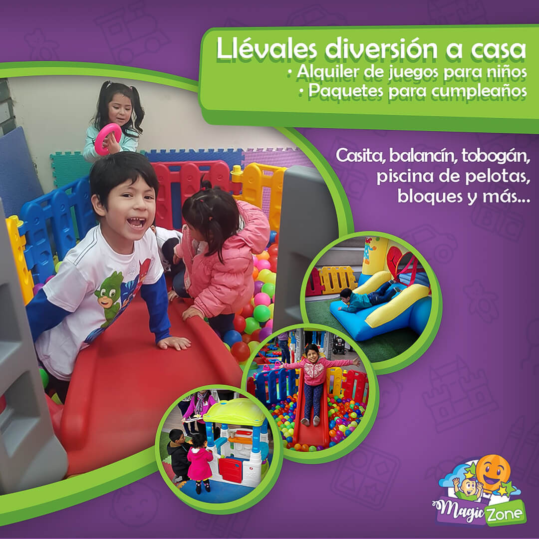 Flyer promocional para redes sociales de Magic Zone